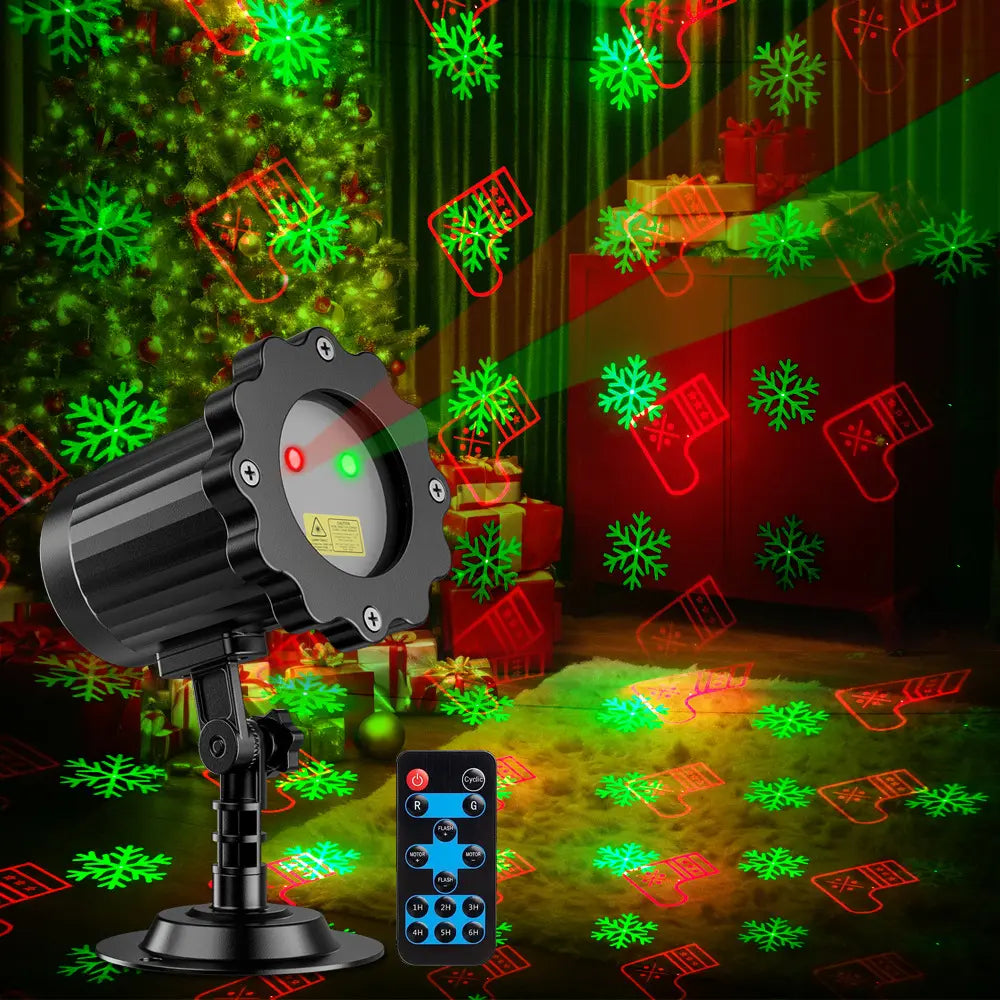 Christmas multi-pattern remote control laser