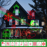 Christmas multi-pattern remote control laser