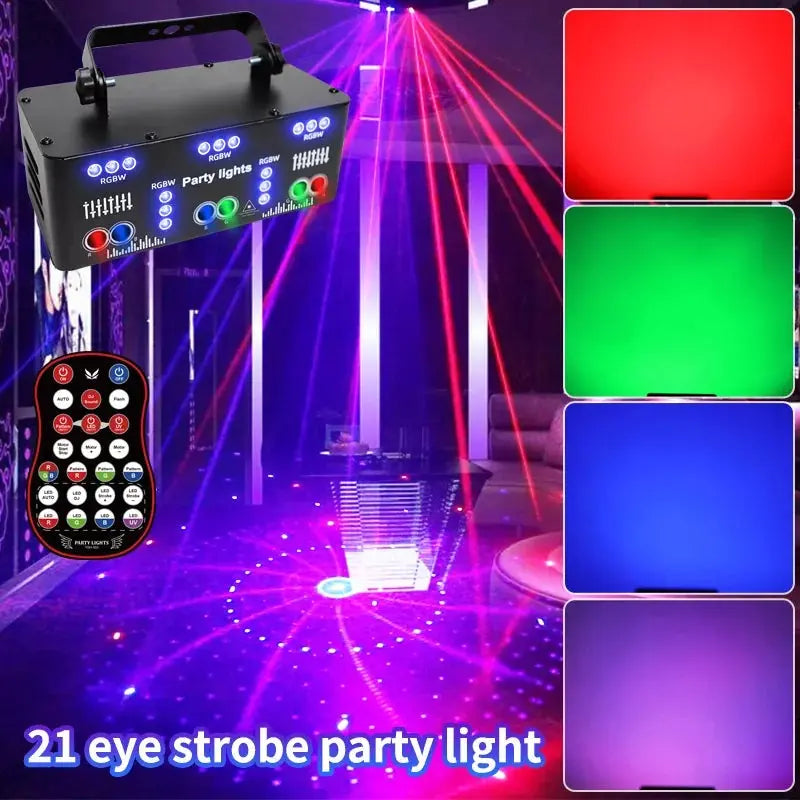 21 holes 4 in 1 RGB disco laser light-B5