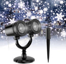 2024 dual-head Christmas snowflake projector light