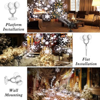 2024 dual-head Christmas snowflake projector light